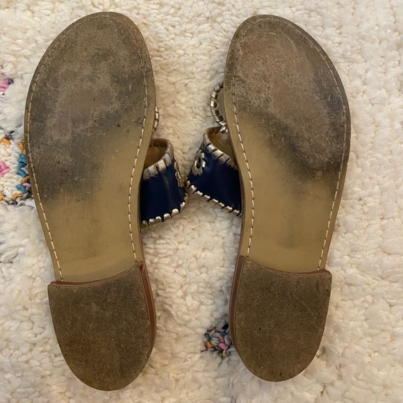 Navy and golf Jack Rogers sandals - Picture 2 of 2